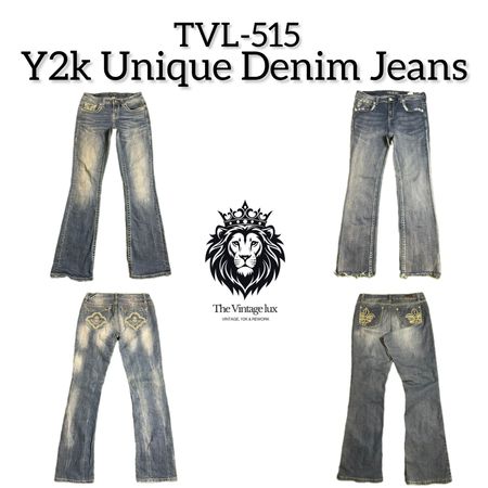 Y2K Unique Denim Jeans (TVL-515)