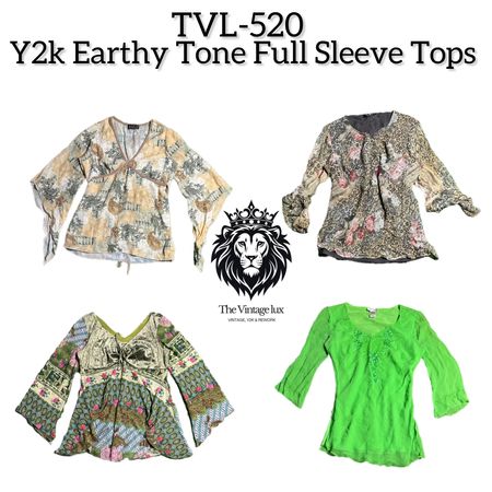 Y2K Earthy Tone Vibe Full Sleeve Tops (TVL-520)