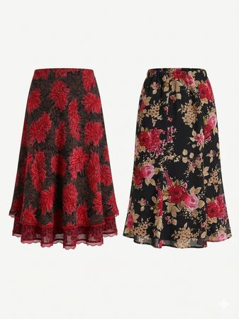 (Fv-1155) Sommerbekleidung Hohe Taille Trendige Röcke für Mädchen