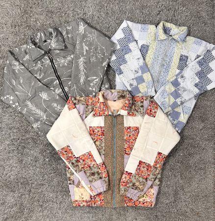 Upcycled Quilted Collar Jacket