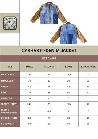 Upcycled Carhartt Denim Workwear Jacket