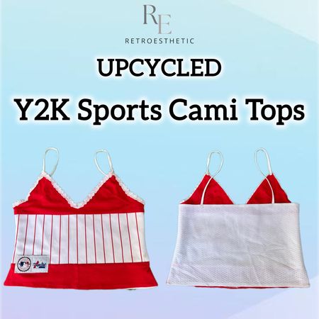 Upcycled Branded Jerseys Cami Tops