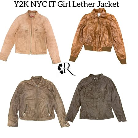 Y2K NYC IT Girl Leather Jackets RW-1778