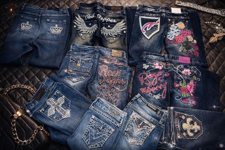 Y2K Embroidery Denims