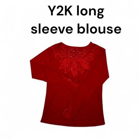 Blusa a maniche lunghe Y2K