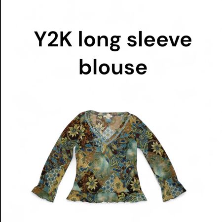 Blusa a maniche lunghe Y2K