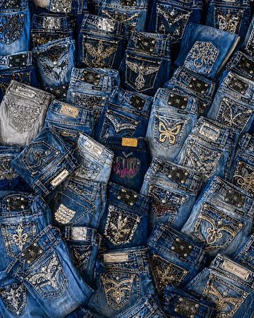 Jeans Bootcut Decorati Y2K