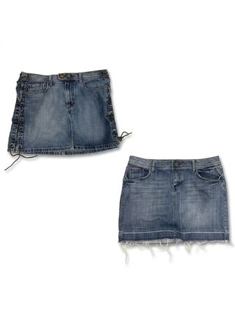 (FV-1164) Y2K Denim Micro mini & Mini skirts
