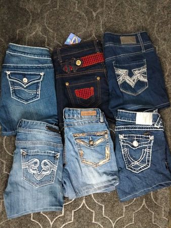 LA IDOL USA AND OTHER BRAND MINI MICRO SHORTS (F11)