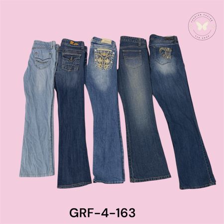 Y2K Inspired Straight Leg Jeans – Retro Street Style (GRF-4-163)