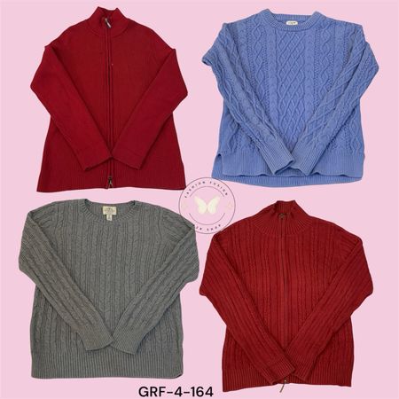 Retro Y2K Cable Knit Jumper – Soft Oversized Sweater (GRF-4-164)