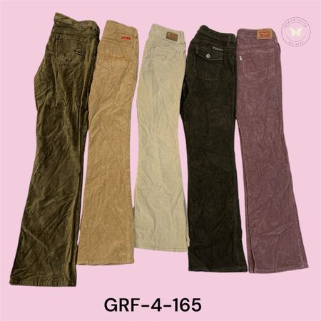 Retro Y2K Corduroy Trousers – Loose Fit Casual Pants (GRF-4-165)