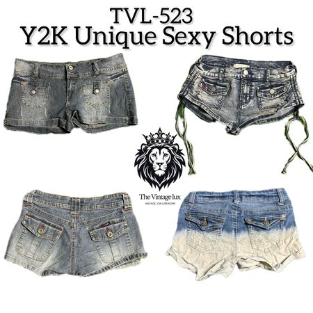 Y2K Unique Denim Sexy Shorts (TVL-523)