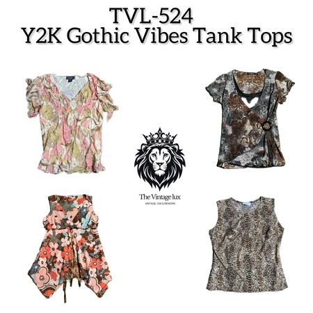 Y2K Gothic Vibes Tank Tops (TVL-524)