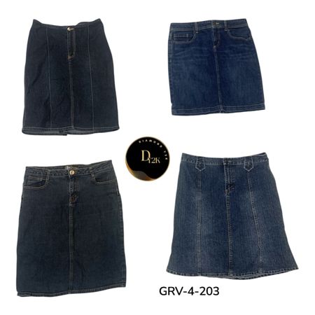 Retro Denim Midi Skirt – Y2K Inspired Fashion Piece (GRV-4-203)