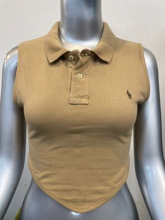 Upcycled Ralph Lauren Polo Spitzsaum Crop Tops
