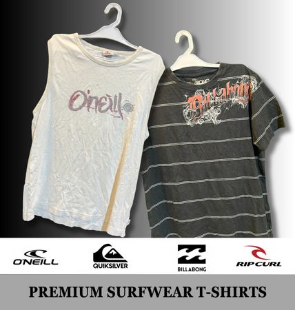 Premium Surfwear T-Shirts (QuikSilver, RipCurl, O'Neil and Billabong)
