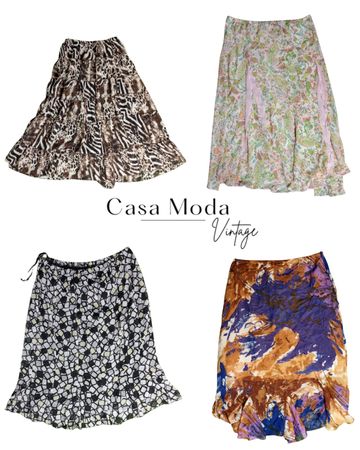 150426-1 Printed maxi skirt 14pcs