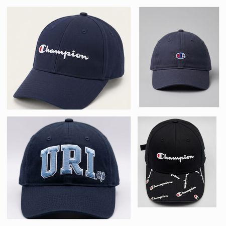 Champion Caps – Script Logo, Mini C Logo, Allover Print, URI College Hat | Y2K Modern Streetwear Mix