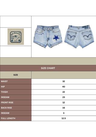 Upcycled y2k Embellished Denim Shorts