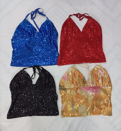 CR7603 Upcycled Beaded Tops