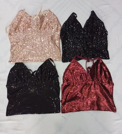 CR7605 Upcycled Beaded Tops