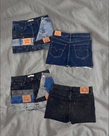 Upcycled Levi’s Denim Skirts