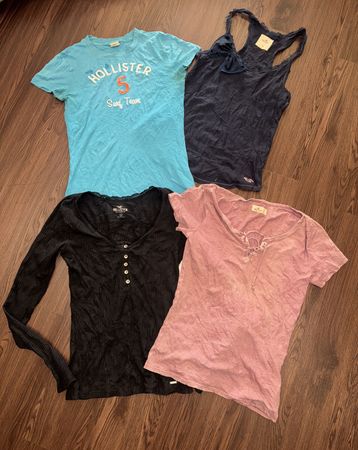 Branded Baby tees, Tank tops, Henley tops, babydolls [Abercrombie & Fitch, Hollister, Ralph Lauren, Aeropostale) (PREMIUM BUNDLE)