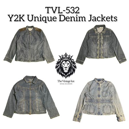 Y2K Unique Denim Jacket (TVL-532)