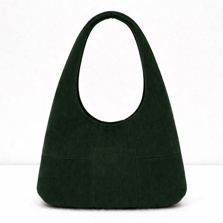 CR1522 Upcycled Leather Suede Shoulder Bag