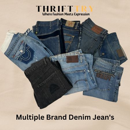 Multiple branded denim Jeans