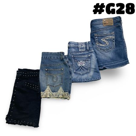 Y2k branded dinim skirts (brands) Silver, vanilla and Btt jeans etc. #G28
