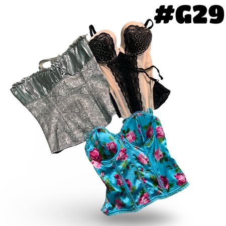 Women’s Y2K Corset Bustier Tops Bundle (brands) Victoria secret and Smart Says #G29