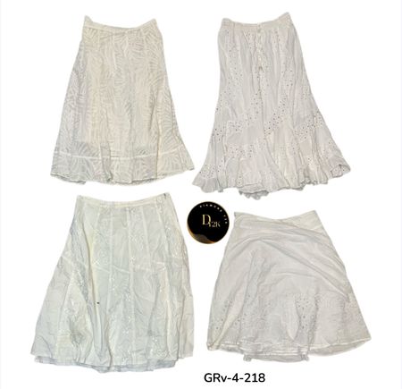 Y2k  Style Cotton Skirt – Lightweight Casual Wear (GRV-4-219)