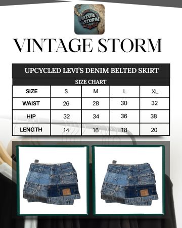 Upcycled Levi’s Denim Skirts