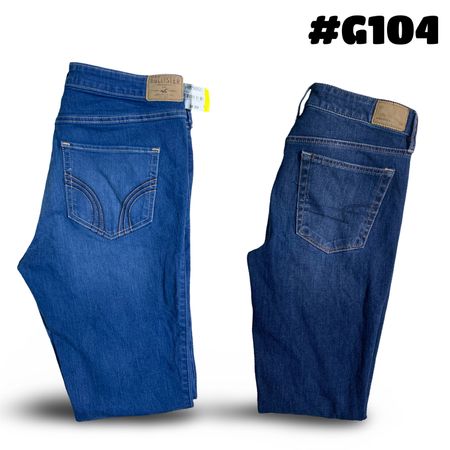 Y2k Embroidered jeans (brands) Hollister and American eagle . #G104
