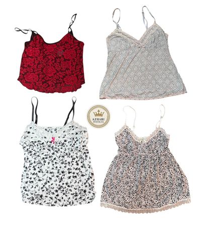 Y2k Multi cloure Nighties 15 PCs