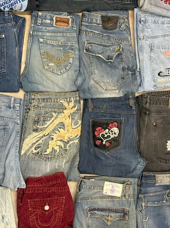 Jeans HipHop Y2k Masculinos