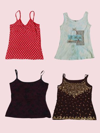 Y2k summer Mix cami tops (TM034)