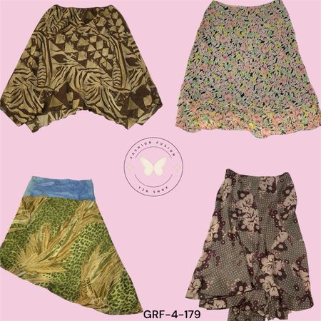 Y2K  Women’s Printed Polyester Skirt – Casual & Comfortable (GRF-4-179)