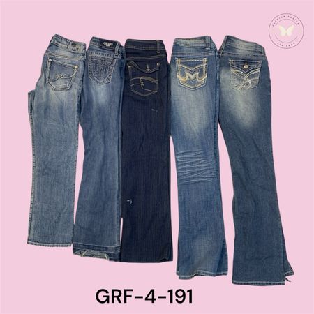 Y2K Wide Leg Denim Jeans – Retro 2000s Loose Fit Pants (GRF-4-191)