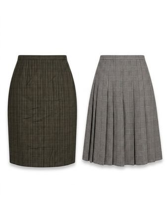 (FV-1177) Y2K Tartan Checked Skirts