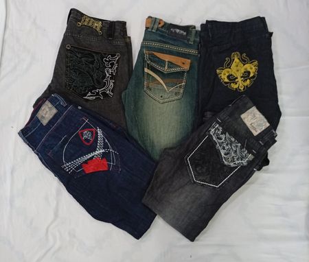 CR7607 Mixed Designer Men’s Jeans