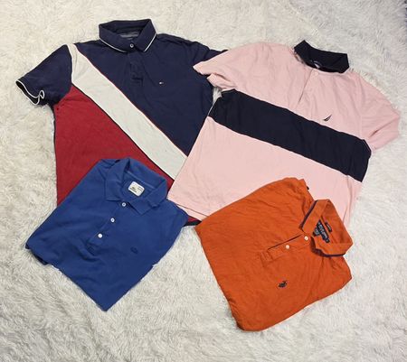 Mix branded collar t-shirts