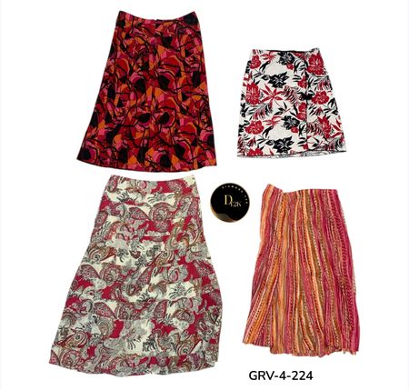 Retro Cotton Skirt – Casual Chic Streetwear Look (GRV-4-225)