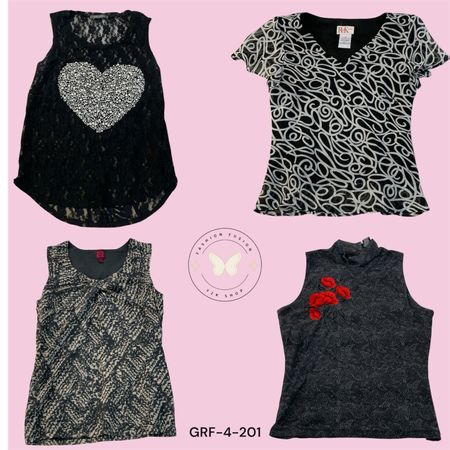 Y2K Black Polyester Blouse – Minimal Chic Fit (GRF-4-201)