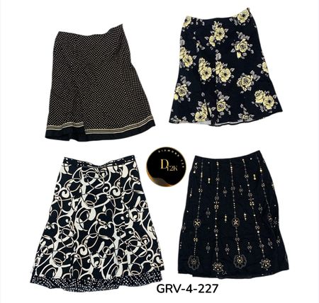 Y2k mix cotton skirt (GRV-4-228)