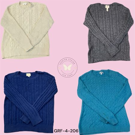 Y2K Cable Net Knit Sweater – Vintage Aesthetic Oversized Pullover (GRF-4–206)