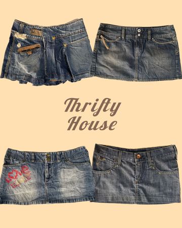 2000s It-Girl Denim Mini Skirt(TH/343)