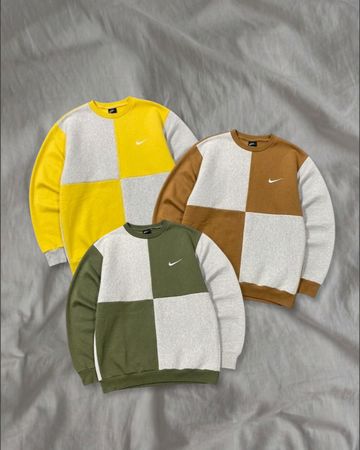 Upcycled Nike Check Sweatshirt